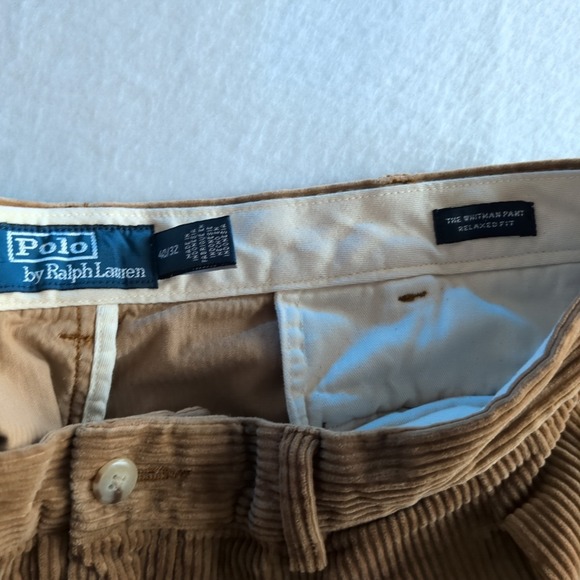 Polo Ralph Lauren Corduroy Pants Mens Size 40×30 Whitman Relaxed Fit - Picture 4 of 10